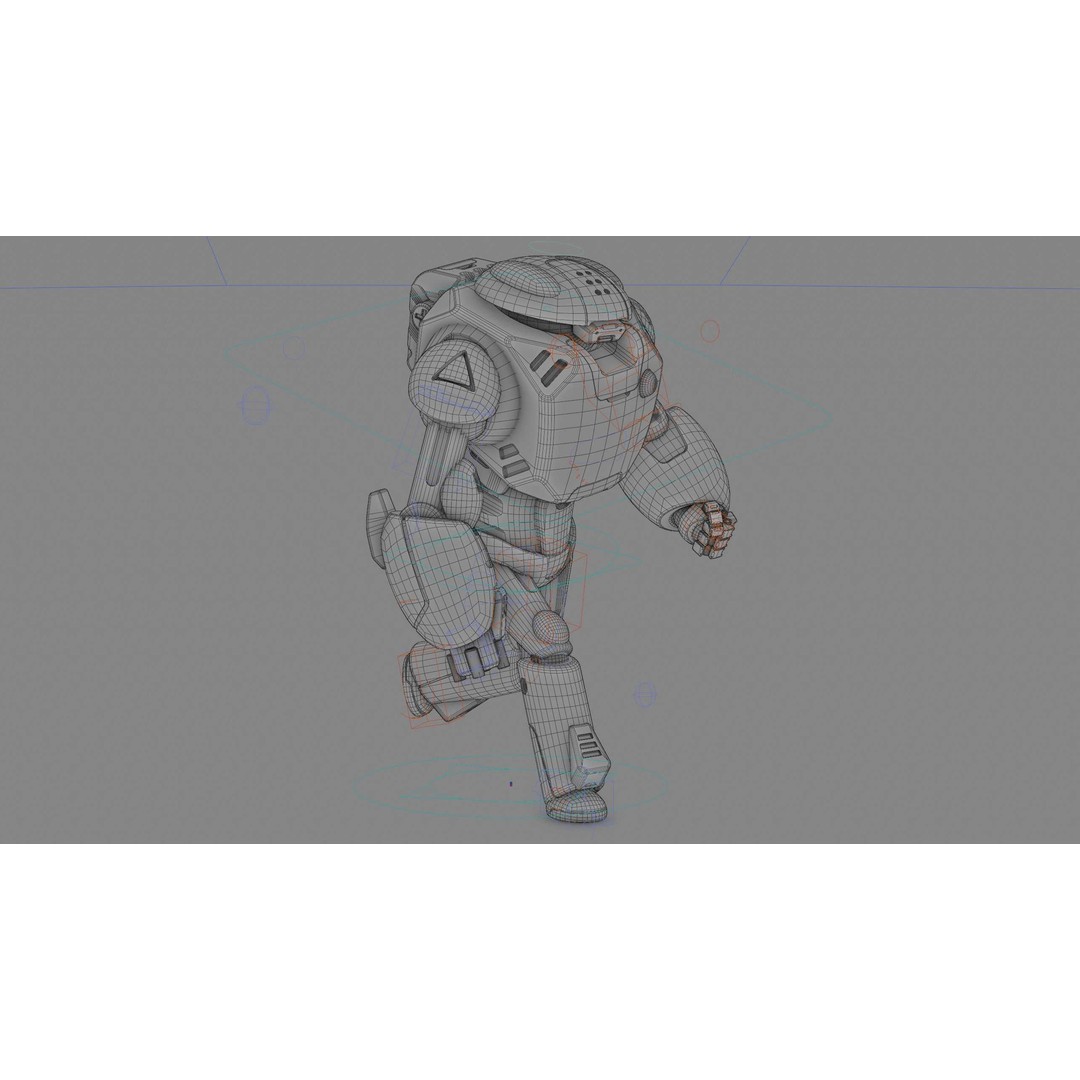 Battle Droid Xzeroni 3D Model – Rigged Sci-Fi Character, FBX, OBJ