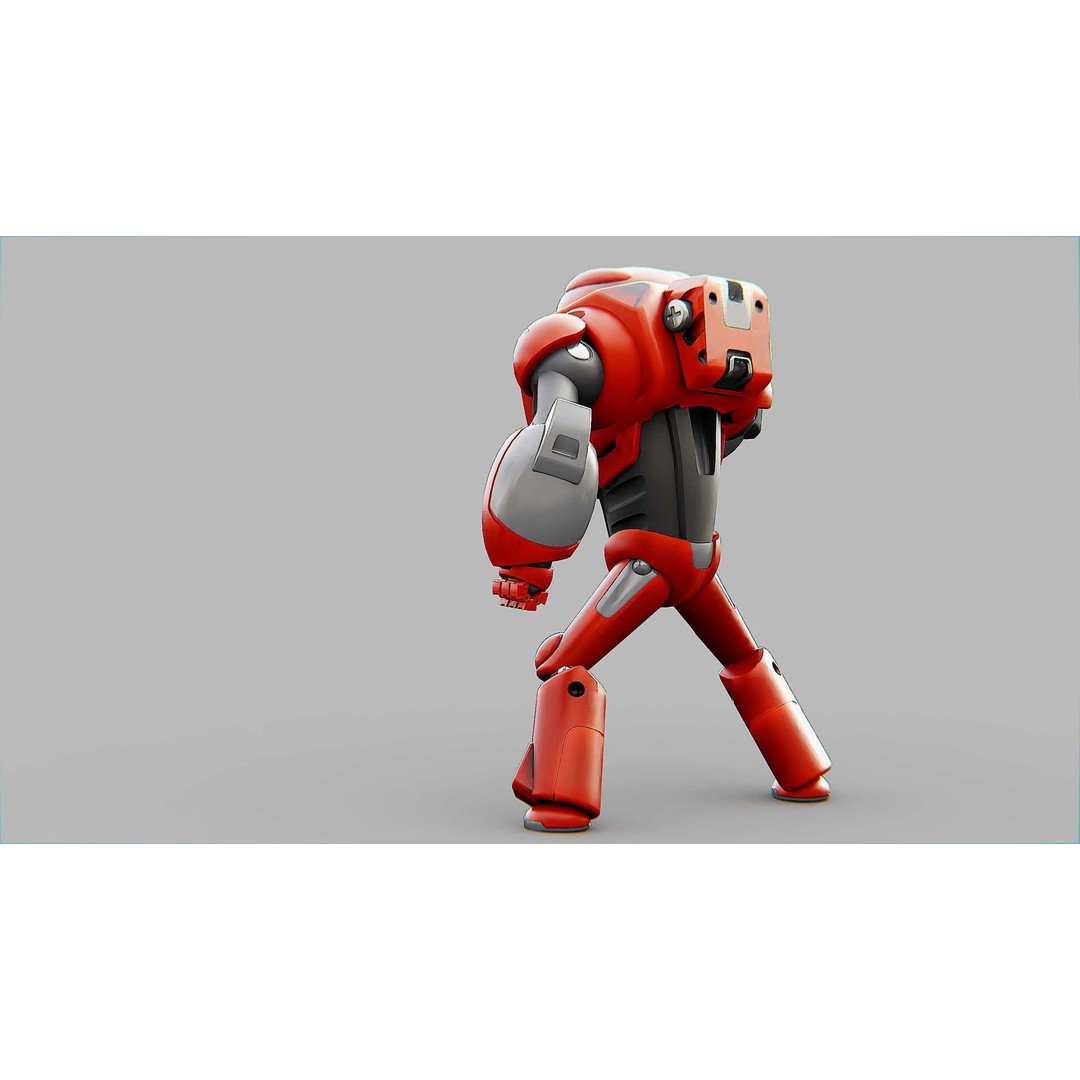 Battle Droid Xzeroni 3D Model – Rigged Sci-Fi Character, FBX, OBJ - View 10