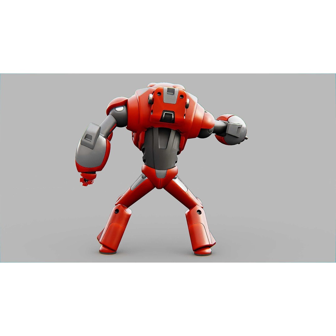 Battle Droid Xzeroni 3D Model – Rigged Sci-Fi Character, FBX, OBJ - View 12