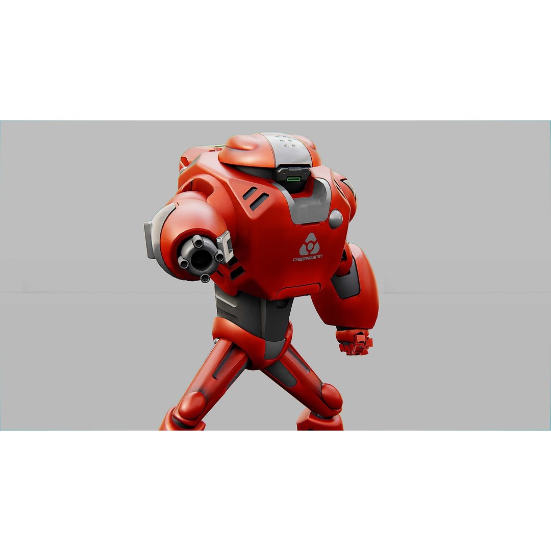 Battle Droid Xzeroni 3D Model – Rigged Sci-Fi Character, FBX, OBJ - View 17