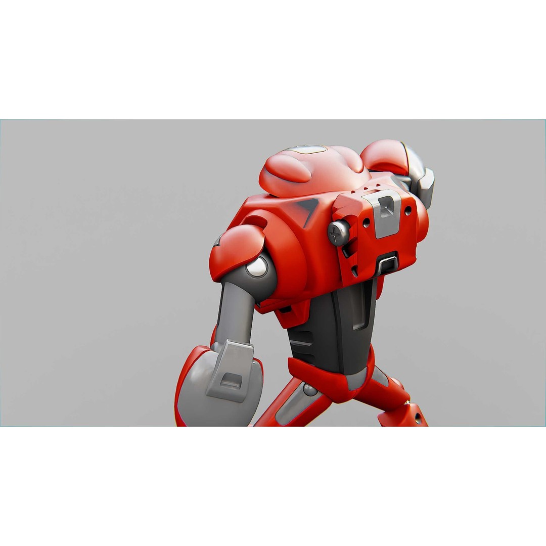 Battle Droid Xzeroni 3D Model – Rigged Sci-Fi Character, FBX, OBJ - View 20