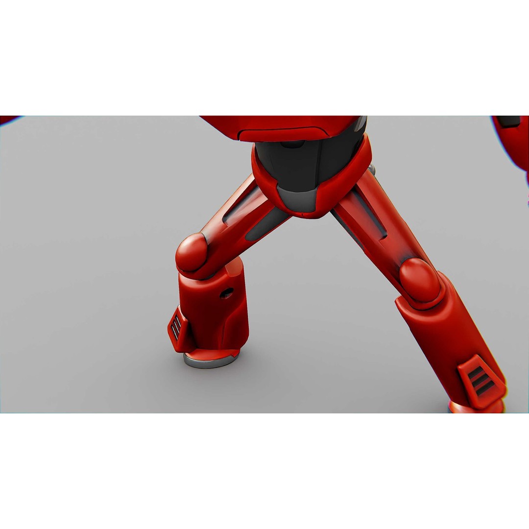 Battle Droid Xzeroni 3D Model – Rigged Sci-Fi Character, FBX, OBJ - View 21