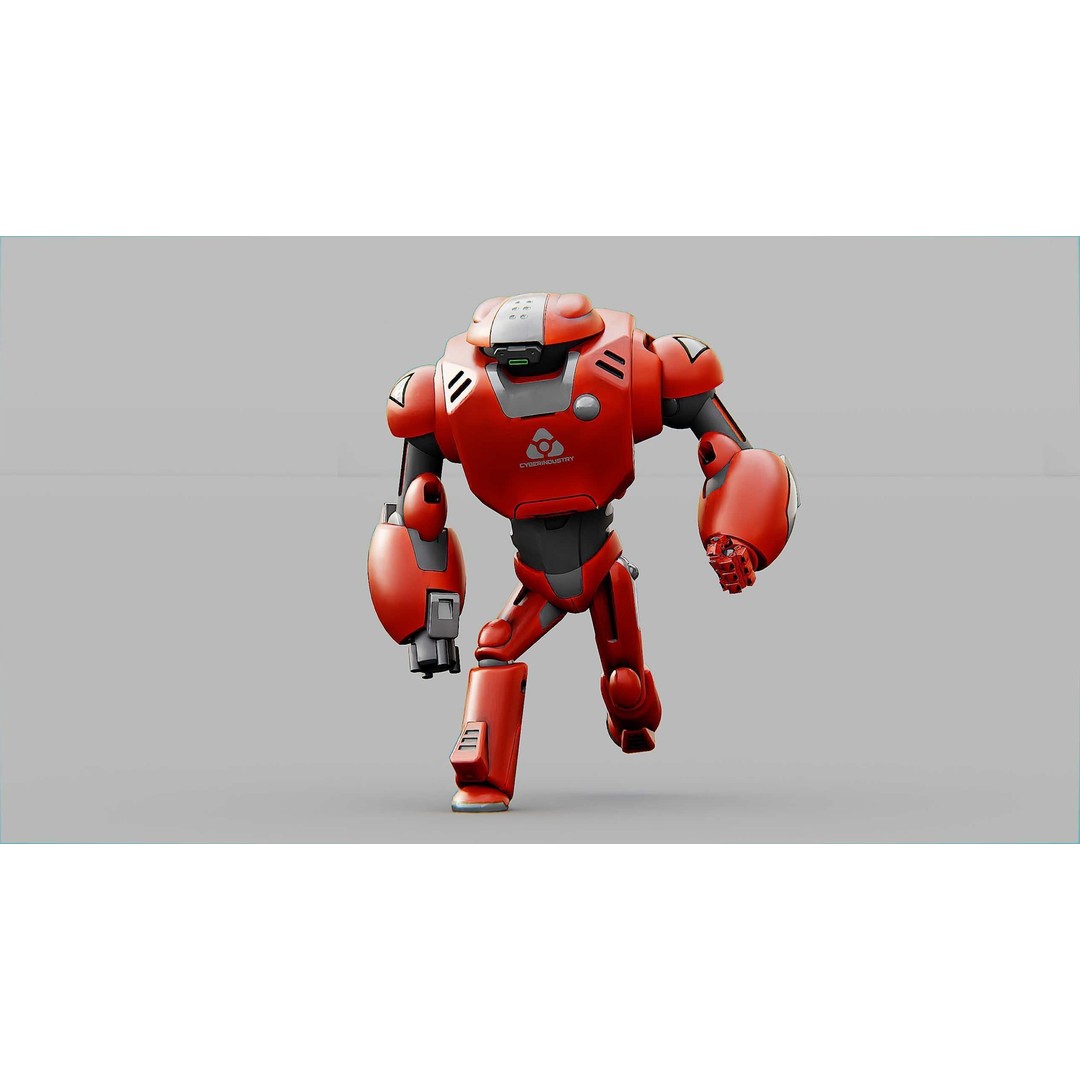 Battle Droid Xzeroni 3D Model – Rigged Sci-Fi Character, FBX, OBJ - View 27