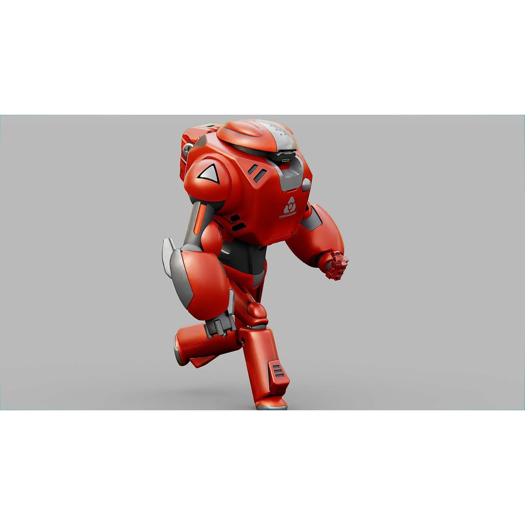 Battle Droid Xzeroni 3D Model – Rigged Sci-Fi Character, FBX, OBJ - View 28
