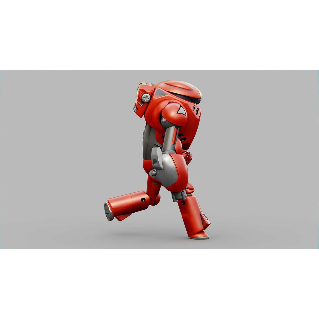 Battle Droid Xzeroni 3D Model – Rigged Sci-Fi Character, FBX, OBJ - View 29