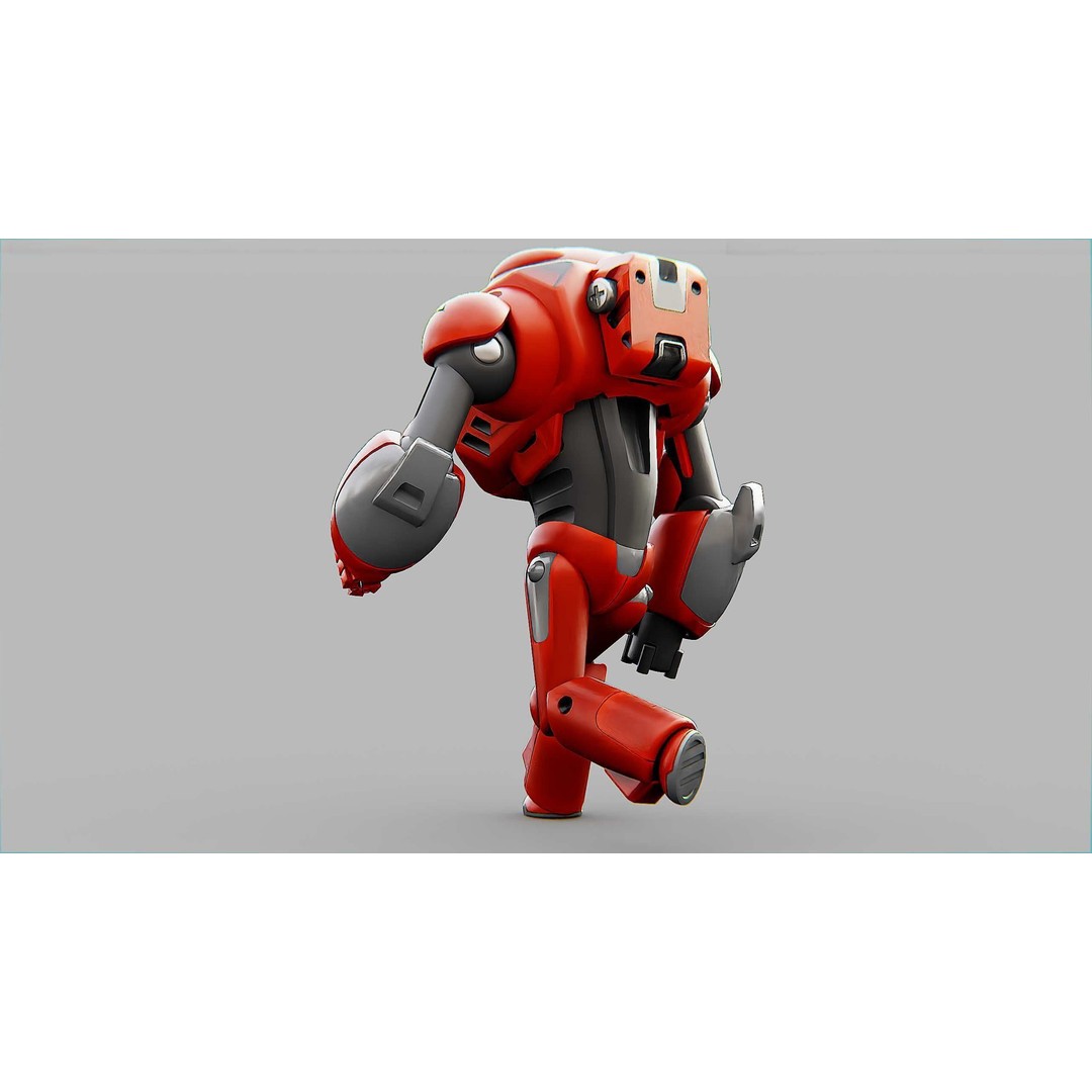 Battle Droid Xzeroni 3D Model – Rigged Sci-Fi Character, FBX, OBJ - View 30