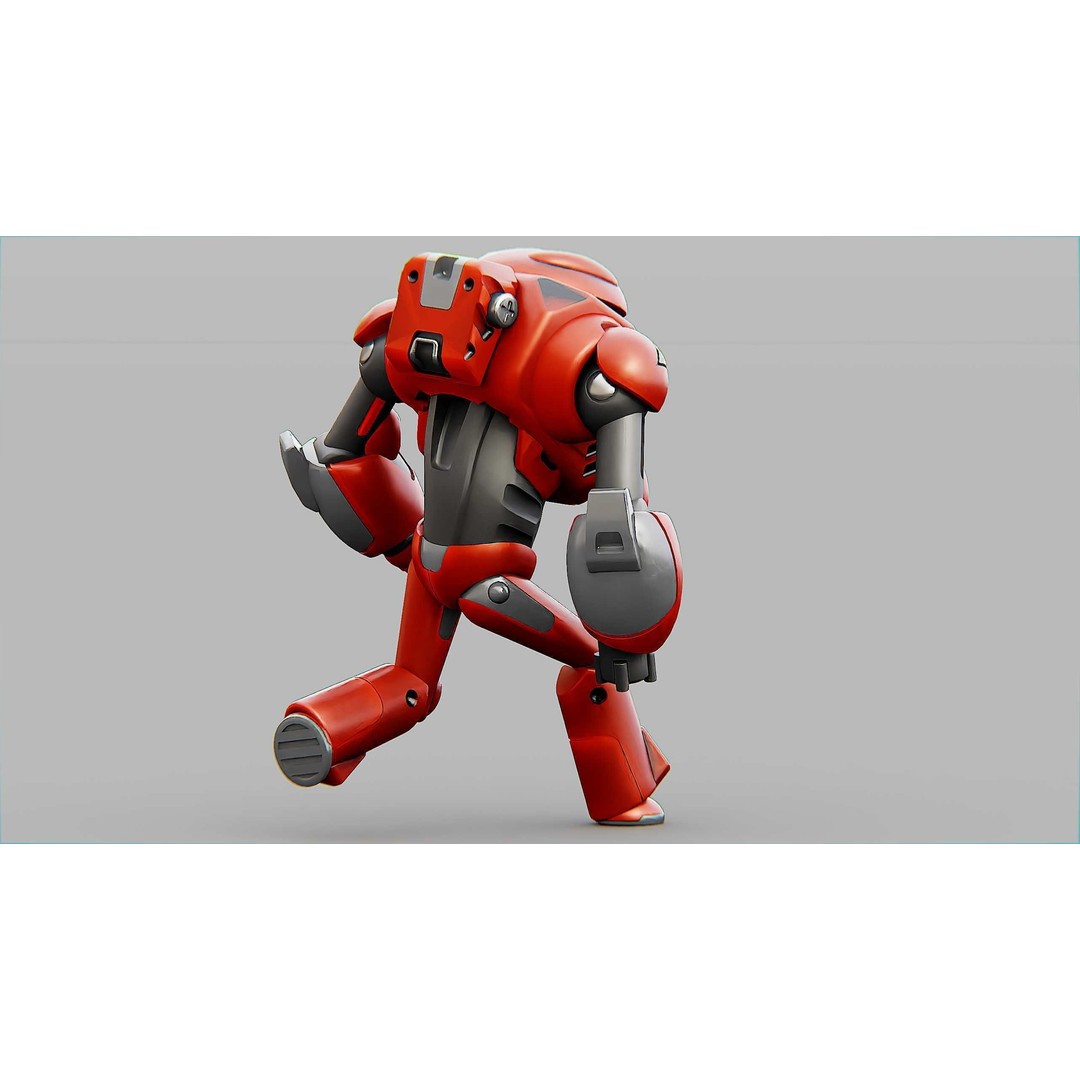 Battle Droid Xzeroni 3D Model – Rigged Sci-Fi Character, FBX, OBJ - View 31