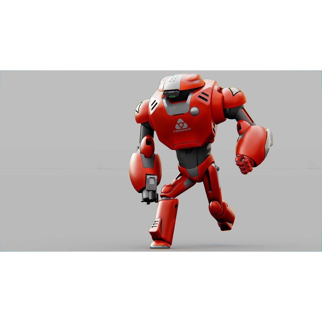 Battle Droid Xzeroni 3D Model – Rigged Sci-Fi Character, FBX, OBJ - View 32