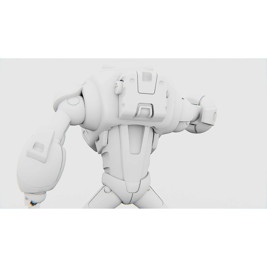 Battle Droid Xzeroni 3D Model – Rigged Sci-Fi Character, FBX, OBJ - View 34