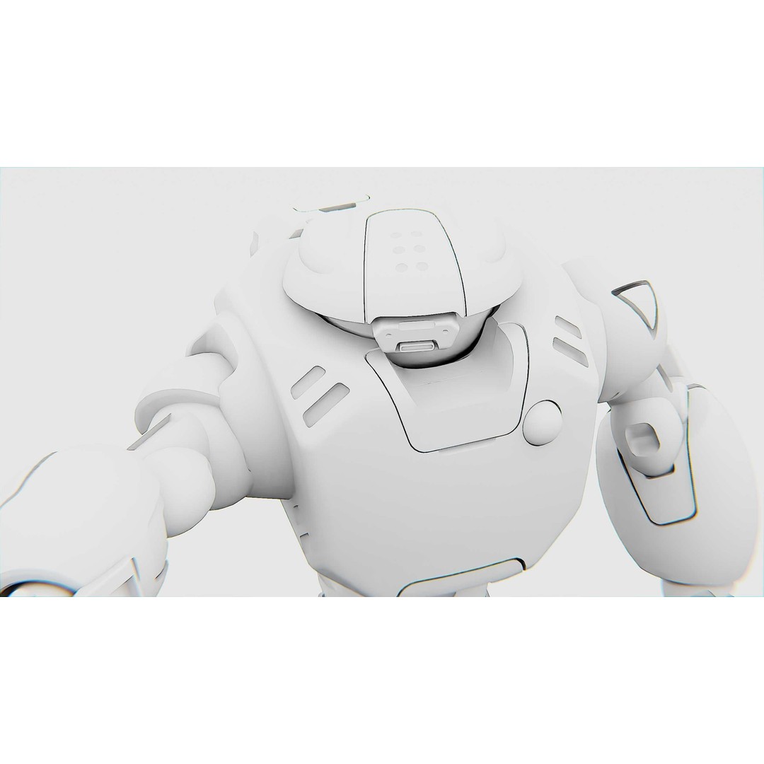 Battle Droid Xzeroni 3D Model – Rigged Sci-Fi Character, FBX, OBJ - View 35