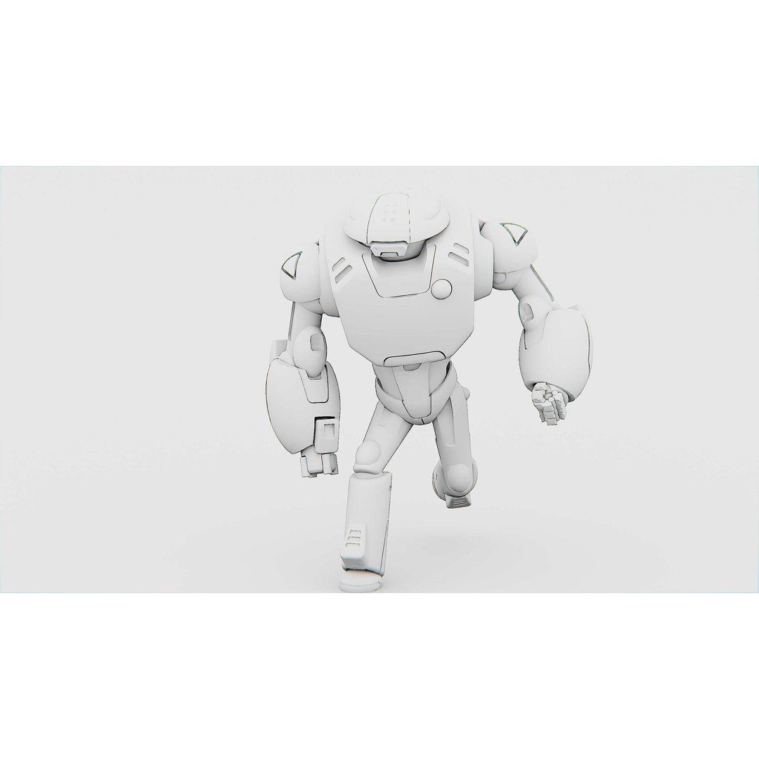 Battle Droid Xzeroni 3D Model – Rigged Sci-Fi Character, FBX, OBJ - View 36