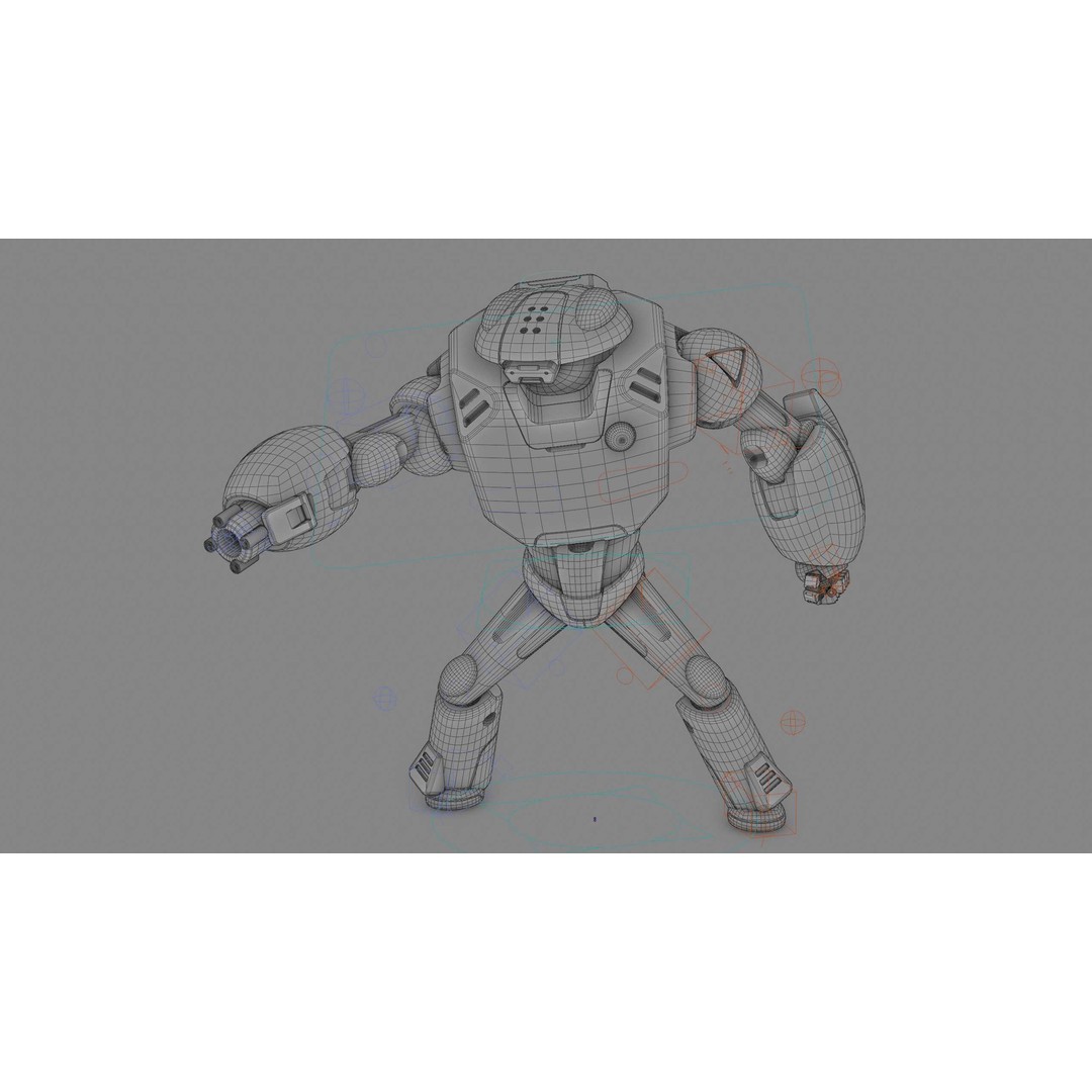 Battle Droid Xzeroni 3D Model – Rigged Sci-Fi Character, FBX, OBJ - View 41