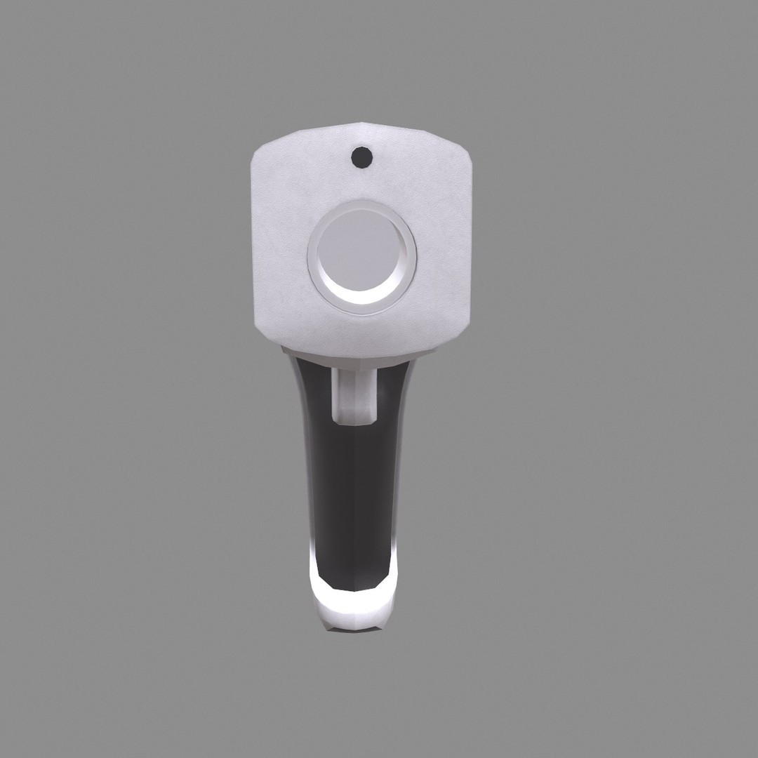 Infrared Thermometer 3D Model – Low Poly PBR Asset, FBX & OBJ Formats - View 6