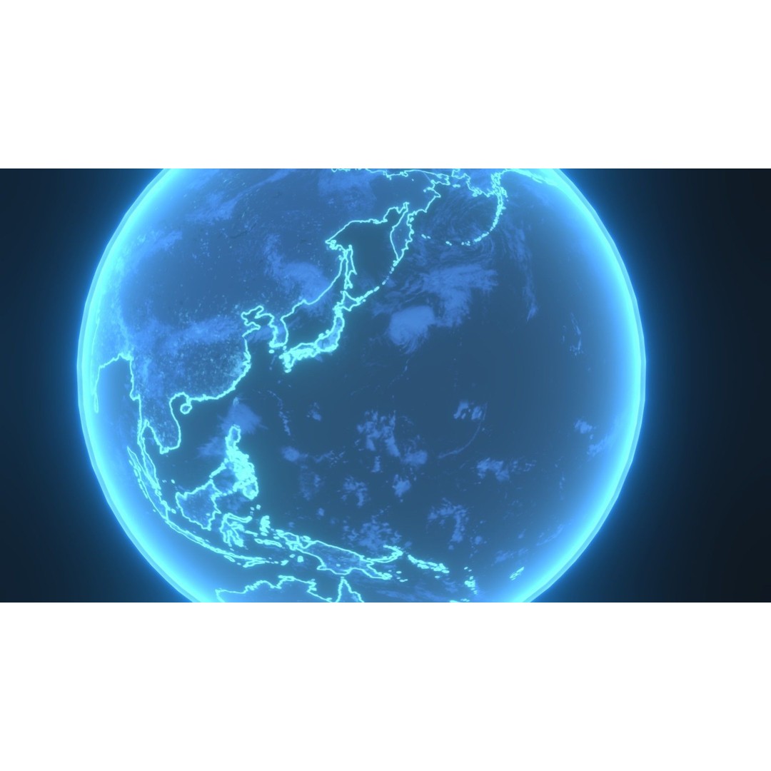 Hologram Planet Earth 3D Model – Low Poly Sci-Fi Asset, FBX & Blender - View 14