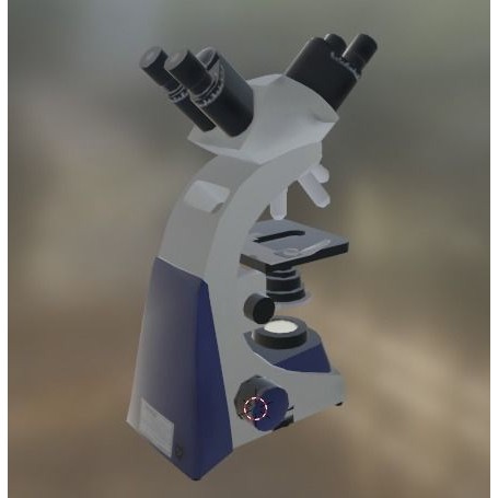 Microscope 3D Model – Low Poly PBR Asset, FBX - View 10