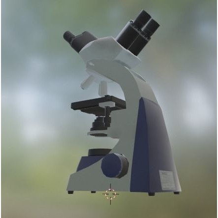 Microscope 3D Model – Low Poly PBR Asset, FBX - View 12