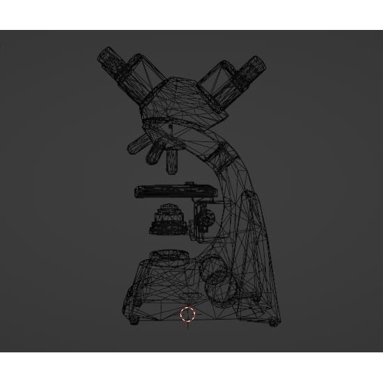 Microscope 3D Model – Low Poly PBR Asset, FBX - View 13
