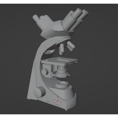 Microscope 3D Model – Low Poly PBR Asset, FBX - View 16