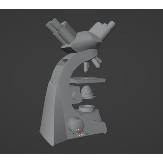 Microscope 3D Model – Low Poly PBR Asset, FBX - View 17