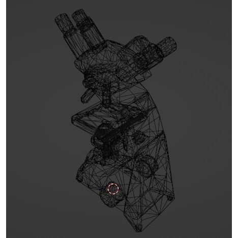 Microscope 3D Model – Low Poly PBR Asset, FBX - View 24