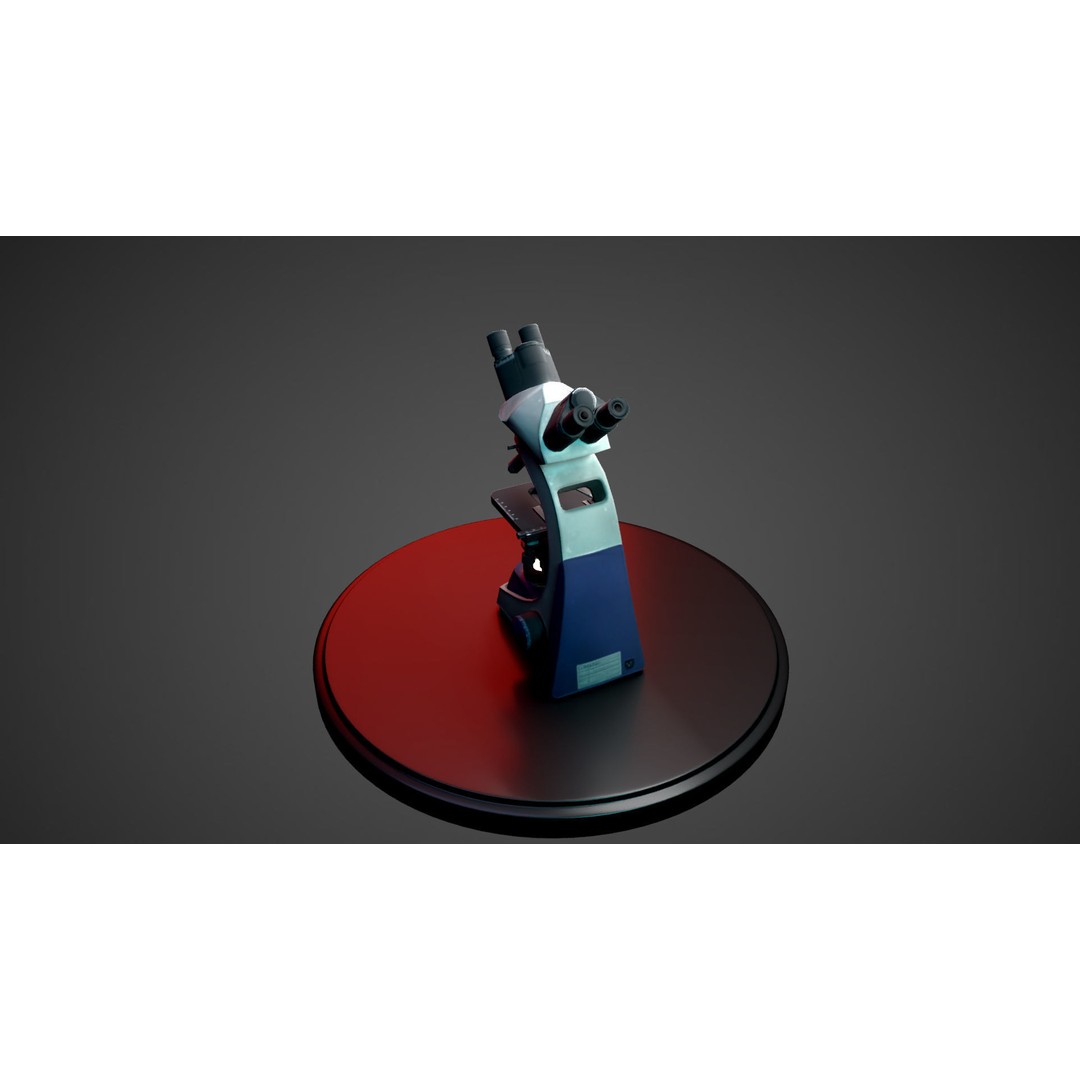 Microscope 3D Model – Low Poly PBR Asset, FBX - View 5