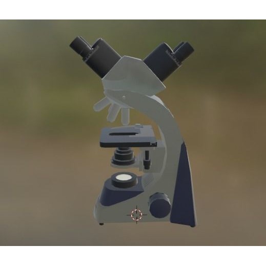 Microscope 3D Model – Low Poly PBR Asset, FBX - View 7