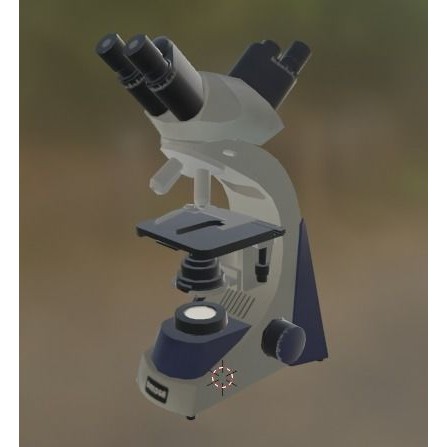 Microscope 3D Model – Low Poly PBR Asset, FBX - View 8