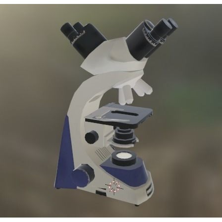 Microscope 3D Model – Low Poly PBR Asset, FBX - View 9