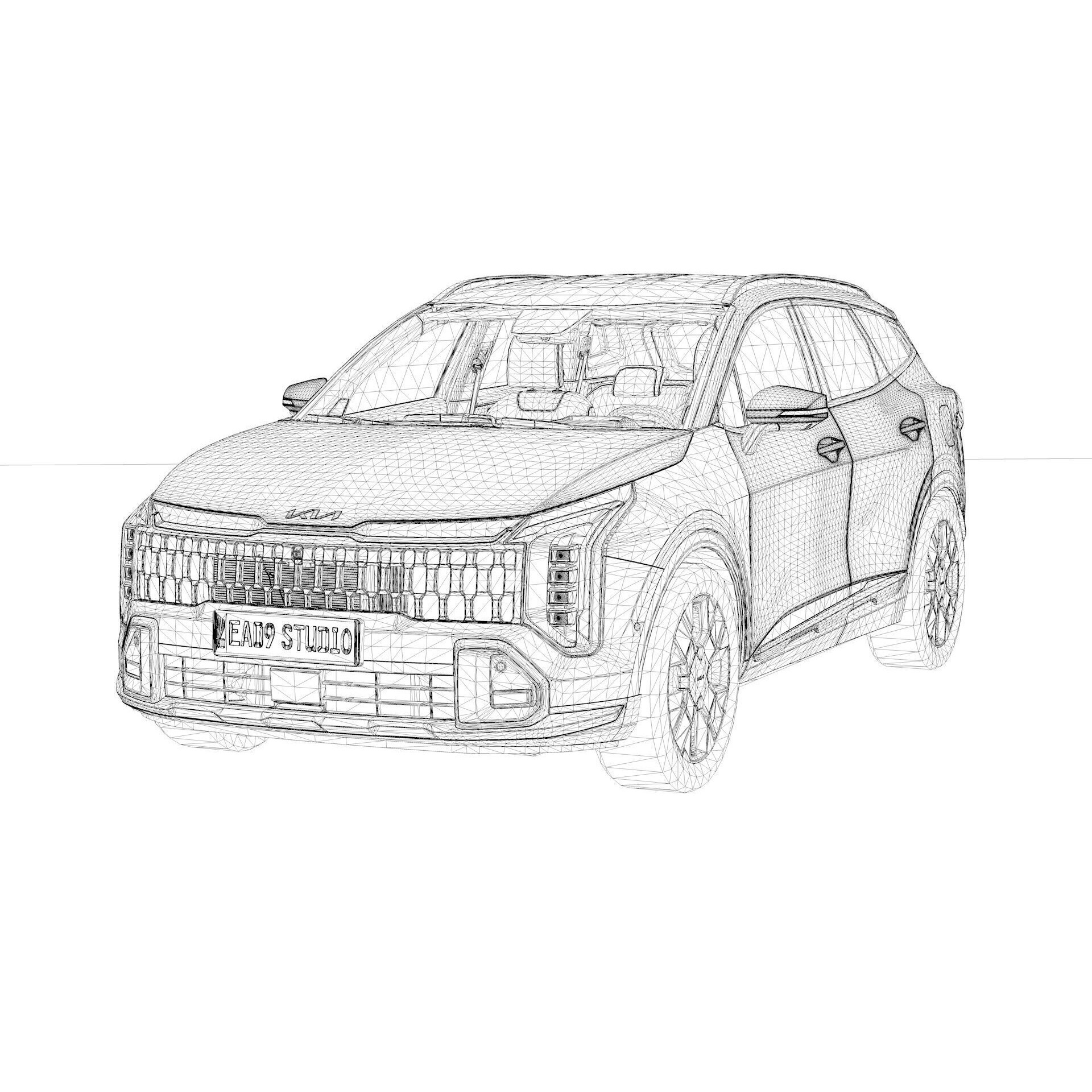 2026 Kia Sportage - High-Poly Game-Ready 3D Model