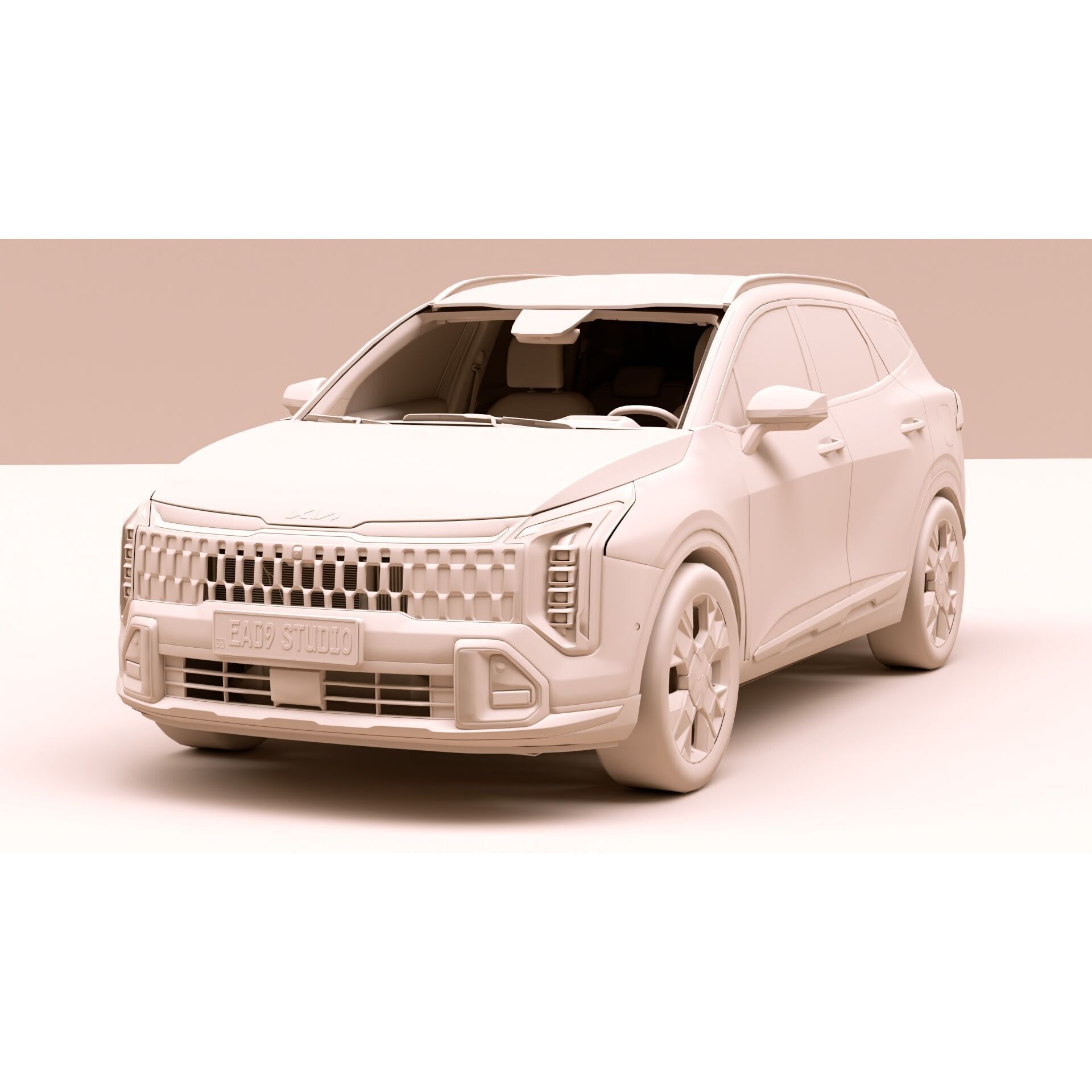 2026 Kia Sportage - High-Poly Game-Ready 3D Model - View 14