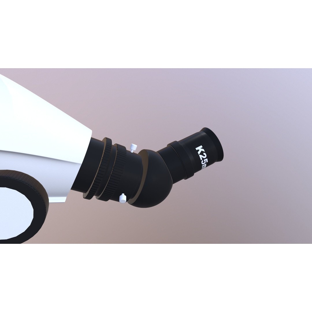Telescope 3D Model – Low Poly Game Asset, FBX & OBJ Formats - View 13