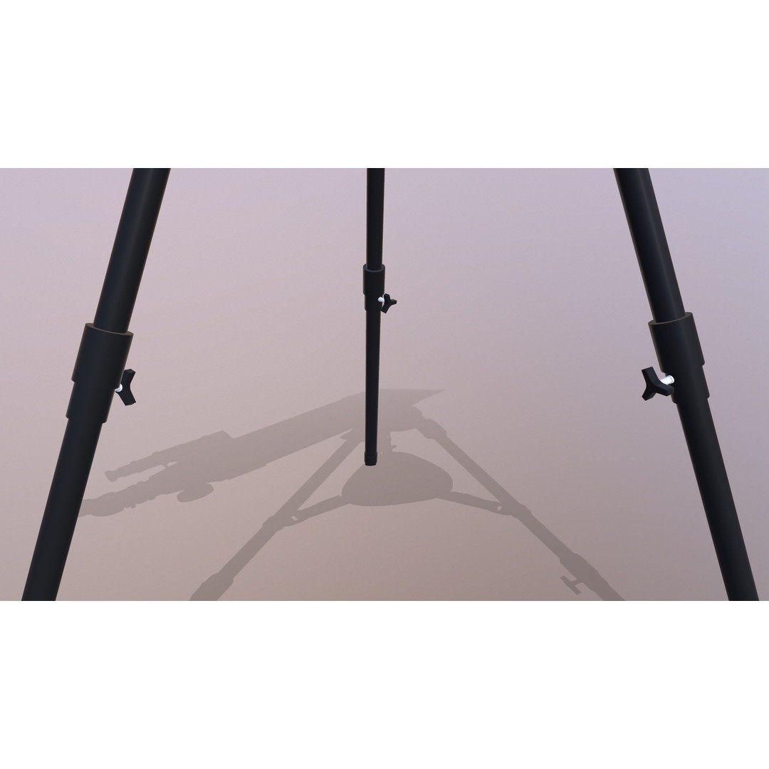 Telescope 3D Model – Low Poly Game Asset, FBX & OBJ Formats - View 21