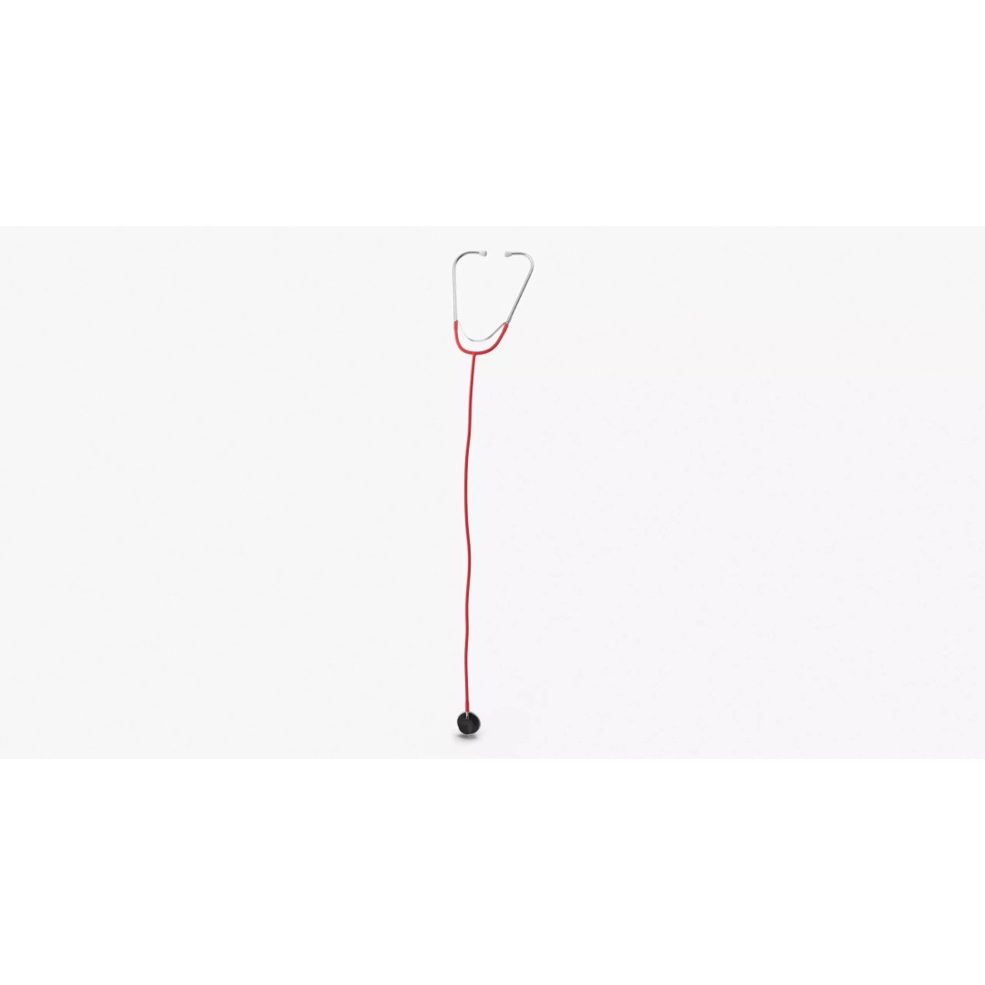 Stethoscope 3D Model – Low Poly Medical Equipment, FBX, OBJ - View 2