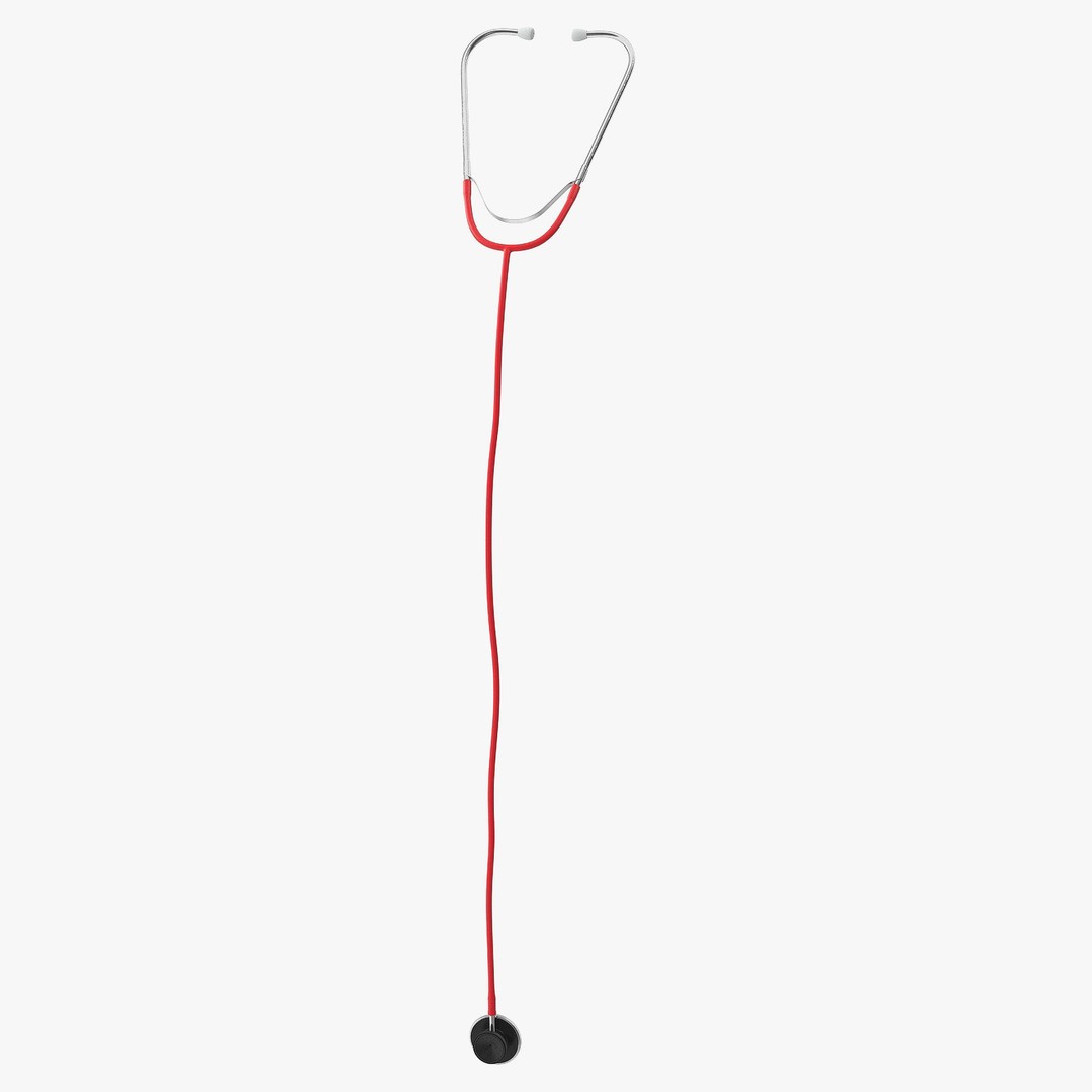 Stethoscope 3D Model – Low Poly Medical Equipment, FBX, OBJ - View 21