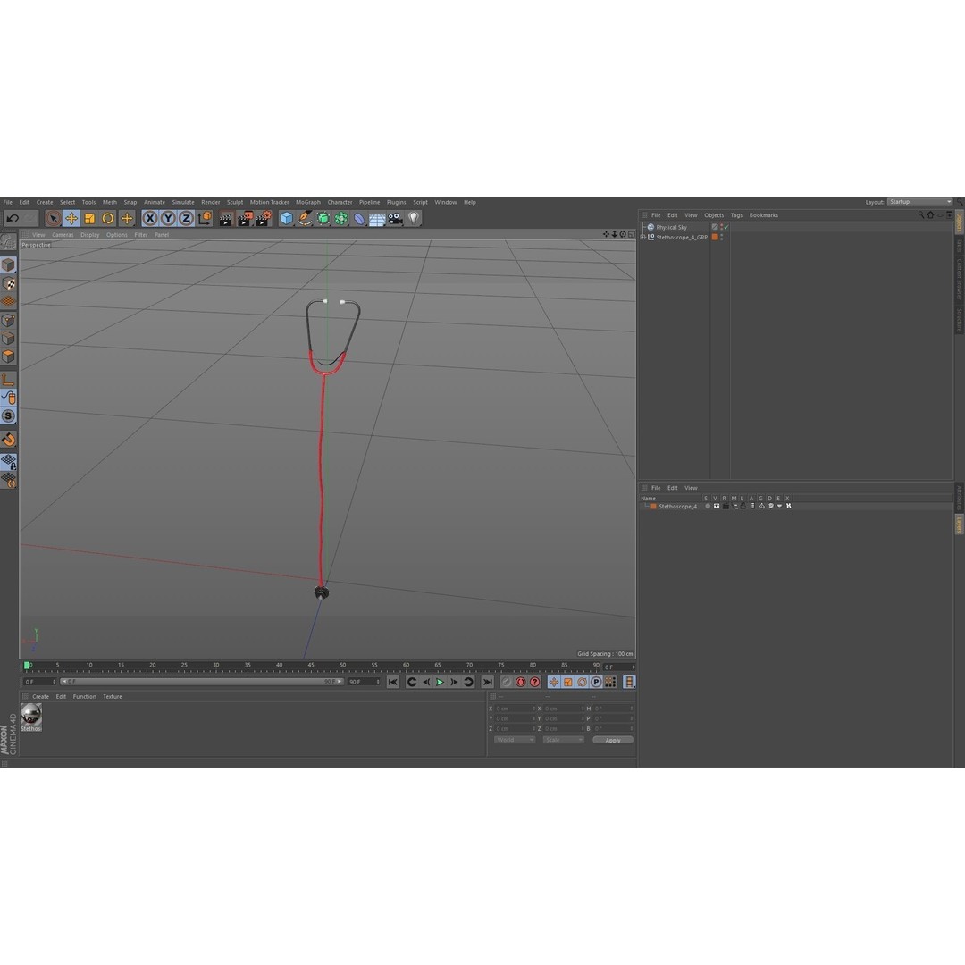 Stethoscope 3D Model – Low Poly Medical Equipment, FBX, OBJ - View 28