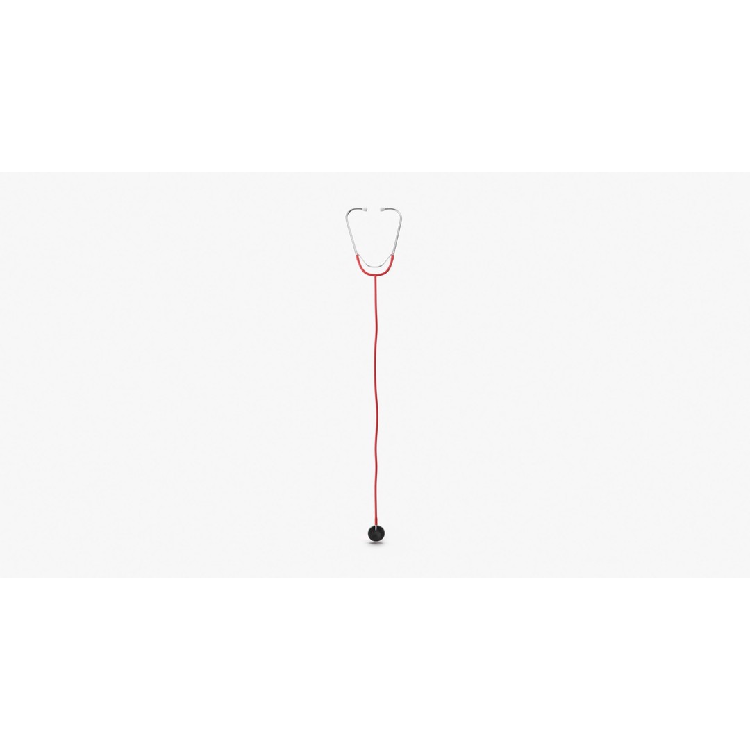 Stethoscope 3D Model – Low Poly Medical Equipment, FBX, OBJ - View 7