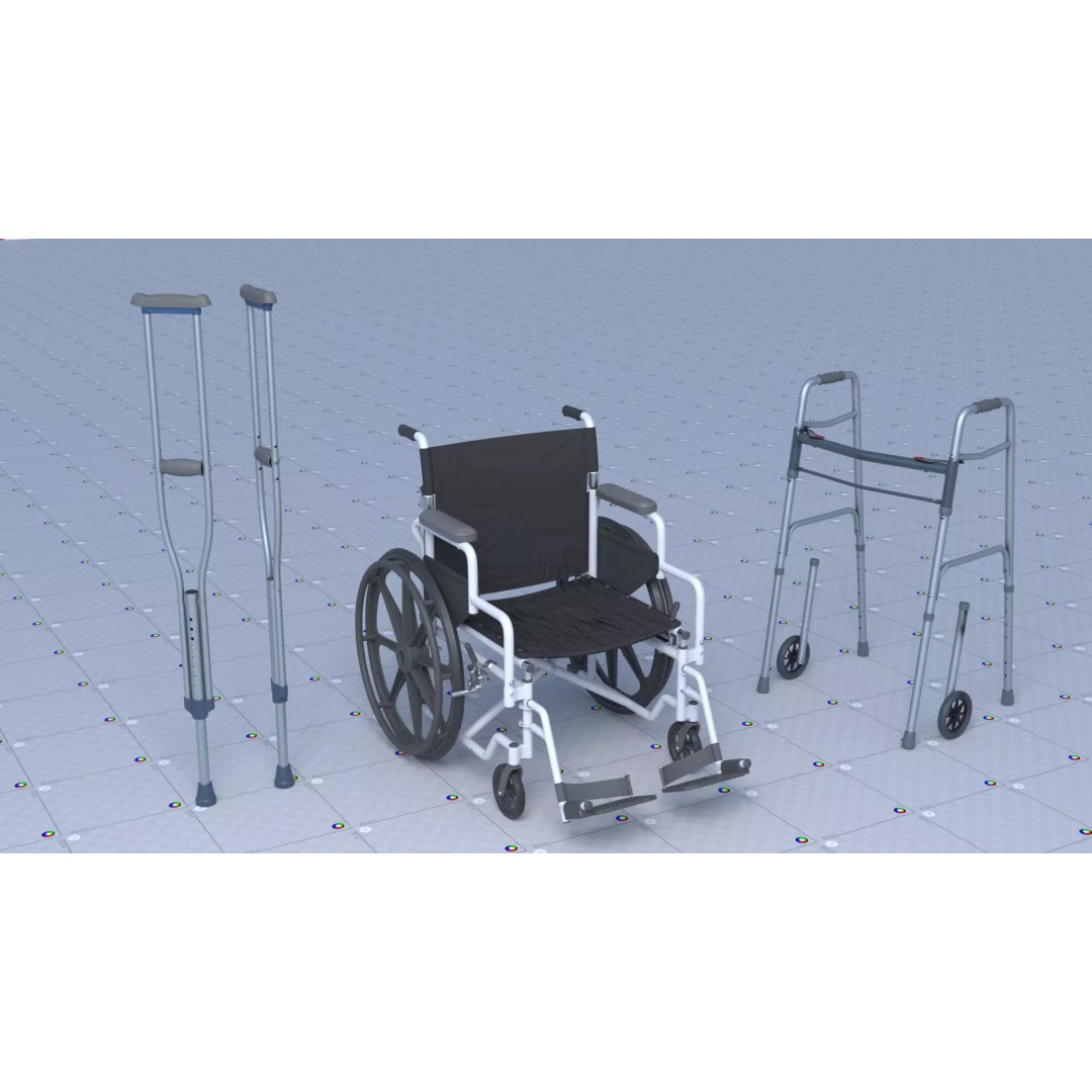 Lower Limbs Supportive 3D Model – Low Poly PBR Medical Asset, FBX, OBJ - View 2
