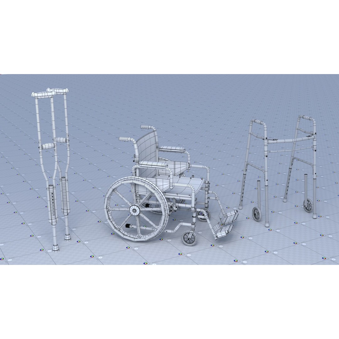Lower Limbs Supportive 3D Model – Low Poly PBR Medical Asset, FBX, OBJ - View 5