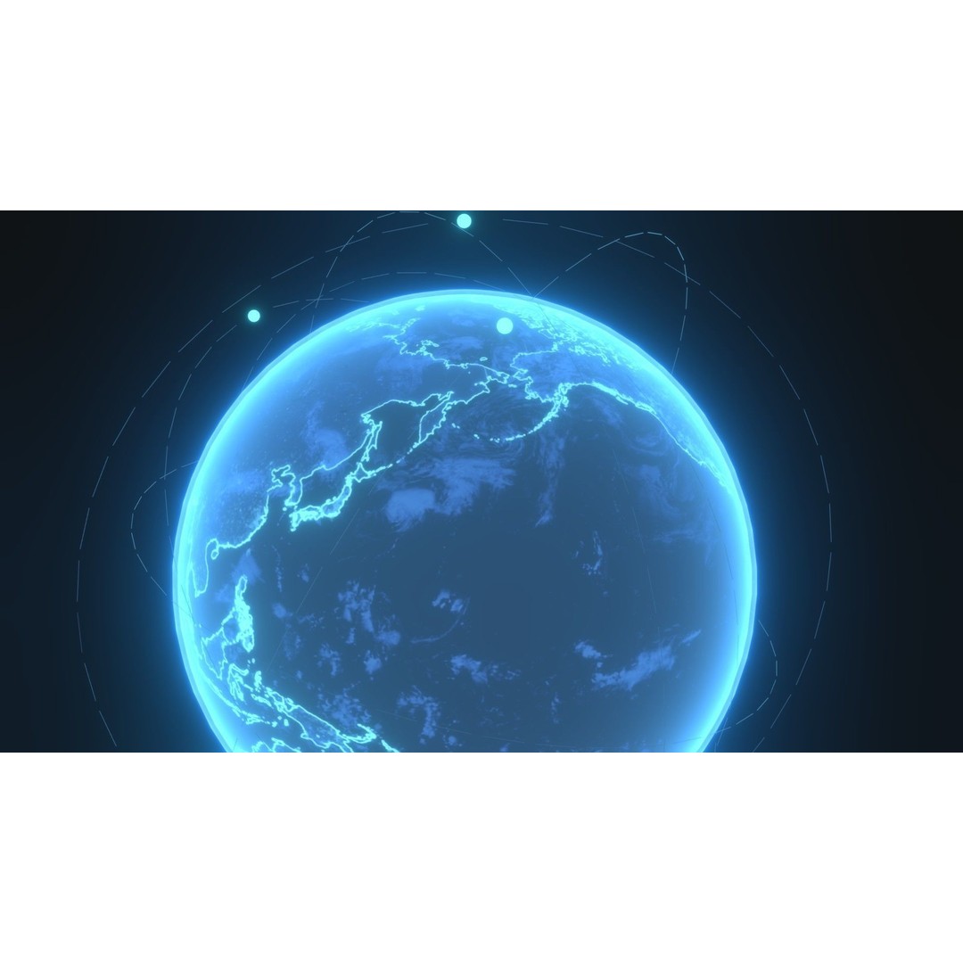 Animated Hologram Earth 3D Model – Low Poly Sci-Fi Asset, FBX, Blender - View 13