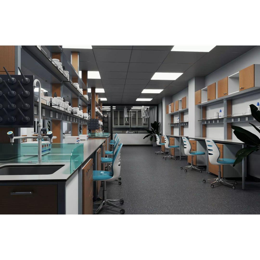 Modern Science Laboratory 3D Model – Low Poly Game Asset, FBX - View 3