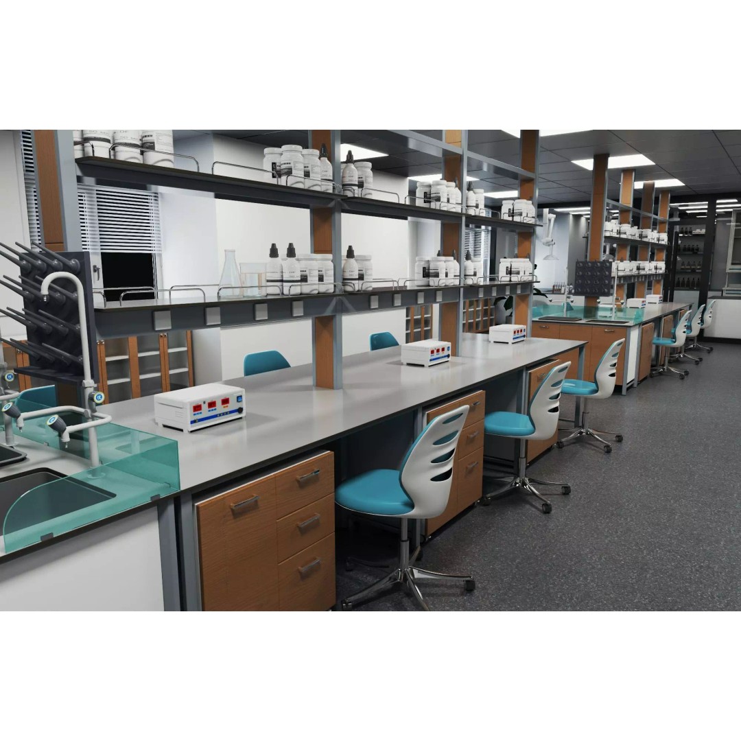 Modern Science Laboratory 3D Model – Low Poly Game Asset, FBX - View 4