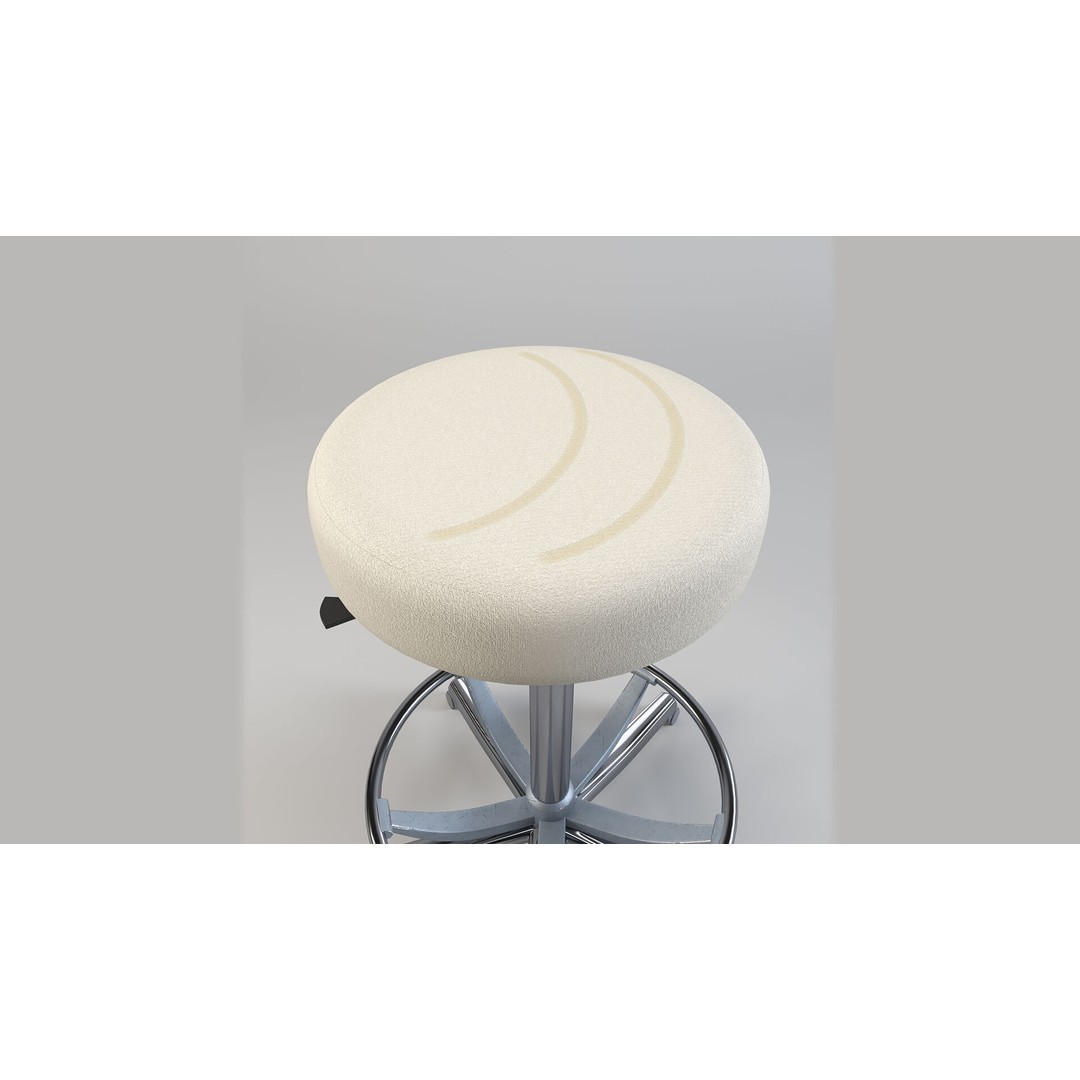 Adjustable Swivel Stool 3D Model – Low Poly Game-Ready PBR Asset - View 5