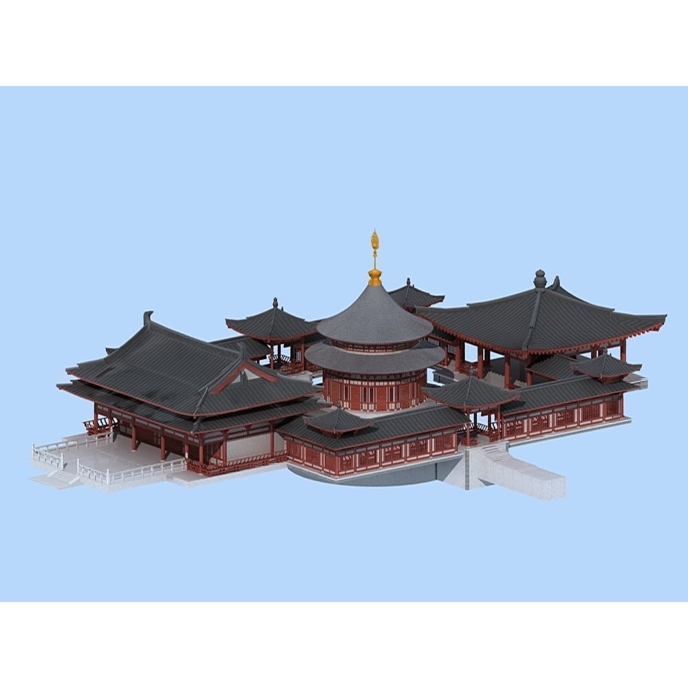 Ancient Chinese Architecture 3D Model – Traditional Palatial Design, PBR - View 12