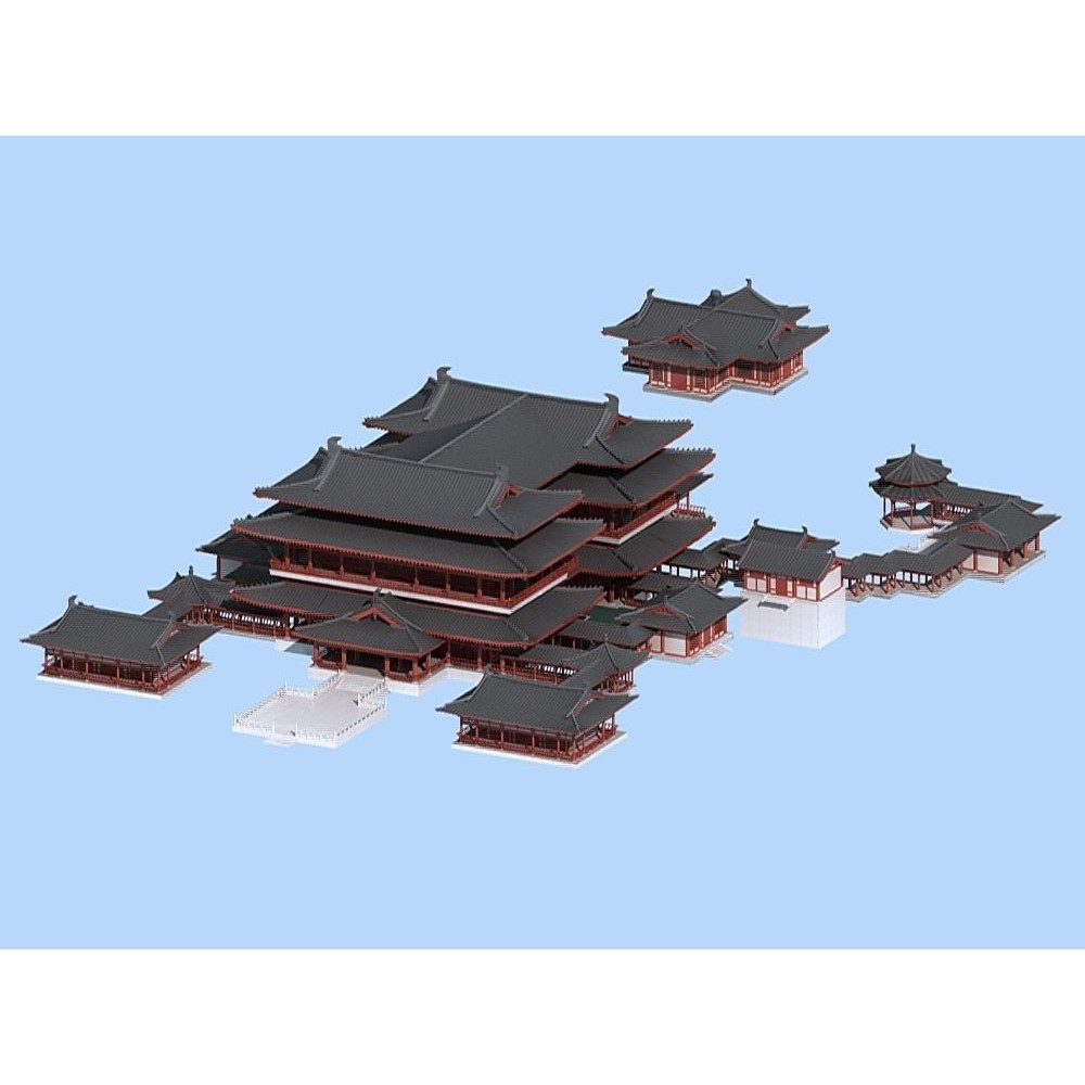 Ancient Chinese Architecture 3D Model – Traditional Palatial Design, PBR - View 7