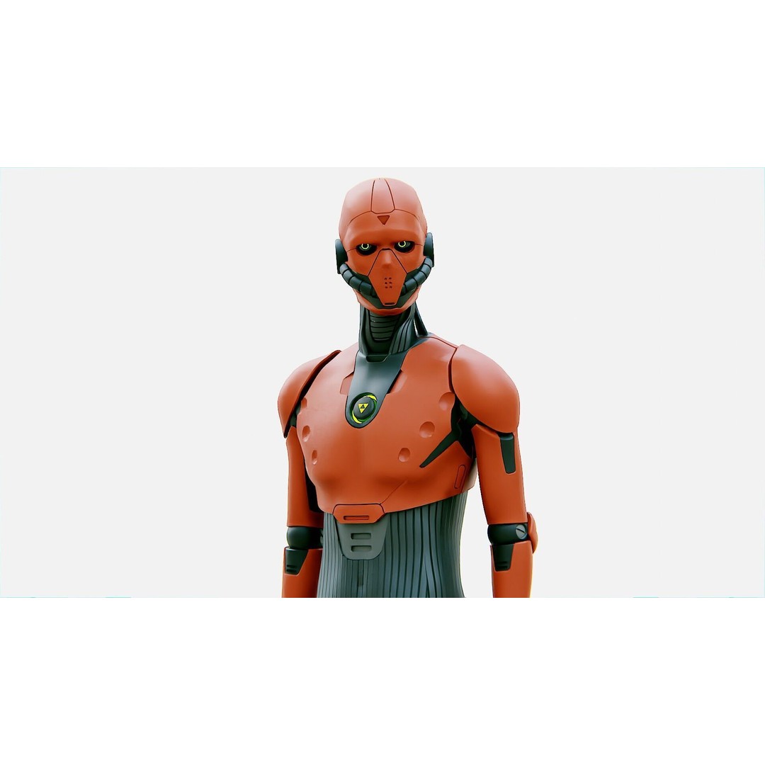 i-HOMO 03 3D Model – Rigged Sci-Fi Character for Unity, Unreal Engine - View 3