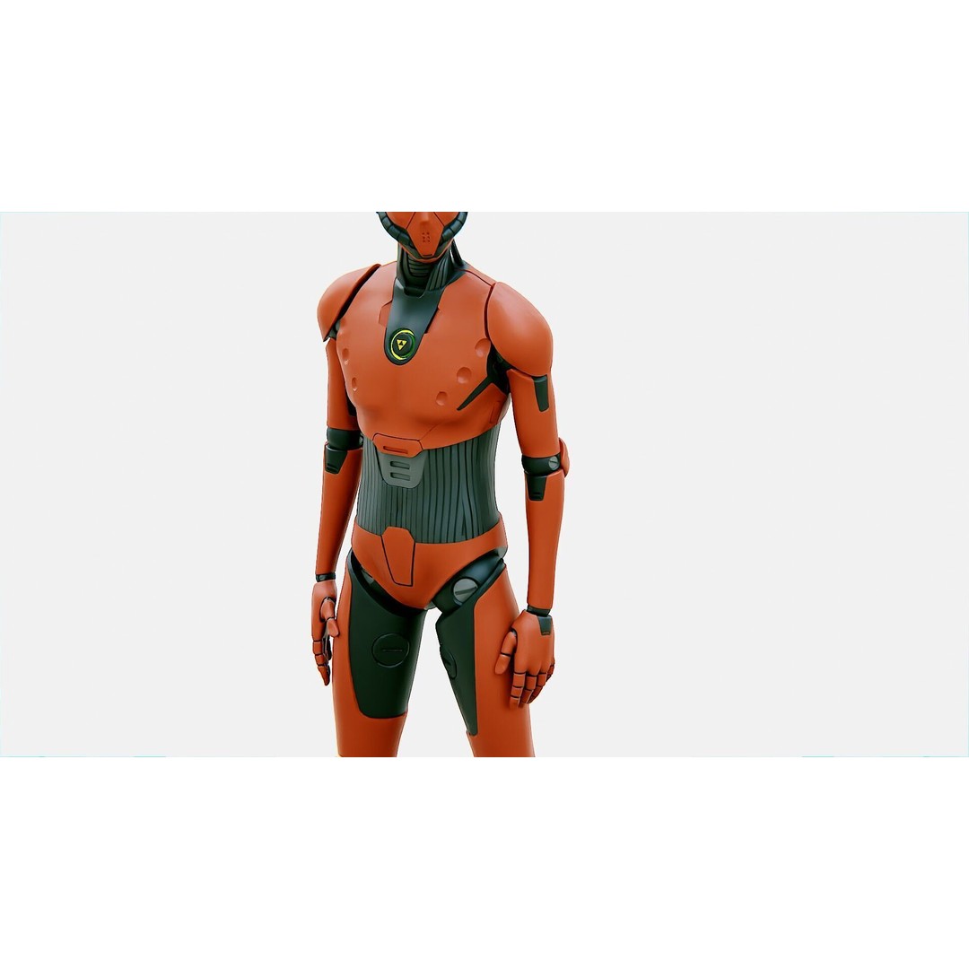 i-HOMO 03 3D Model – Rigged Sci-Fi Character for Unity, Unreal Engine - View 30