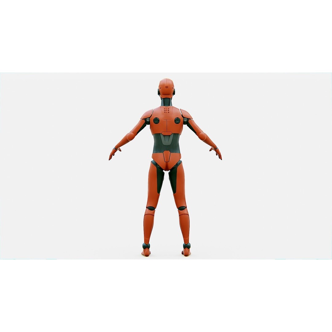 i-HOMO 03 3D Model – Rigged Sci-Fi Character for Unity, Unreal Engine - View 32