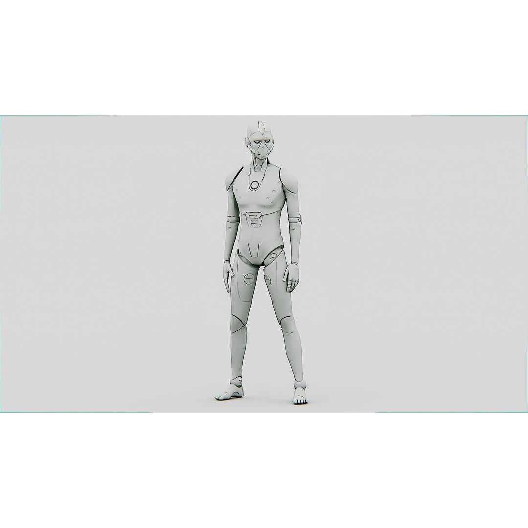 i-HOMO 03 3D Model – Rigged Sci-Fi Character for Unity, Unreal Engine - View 33