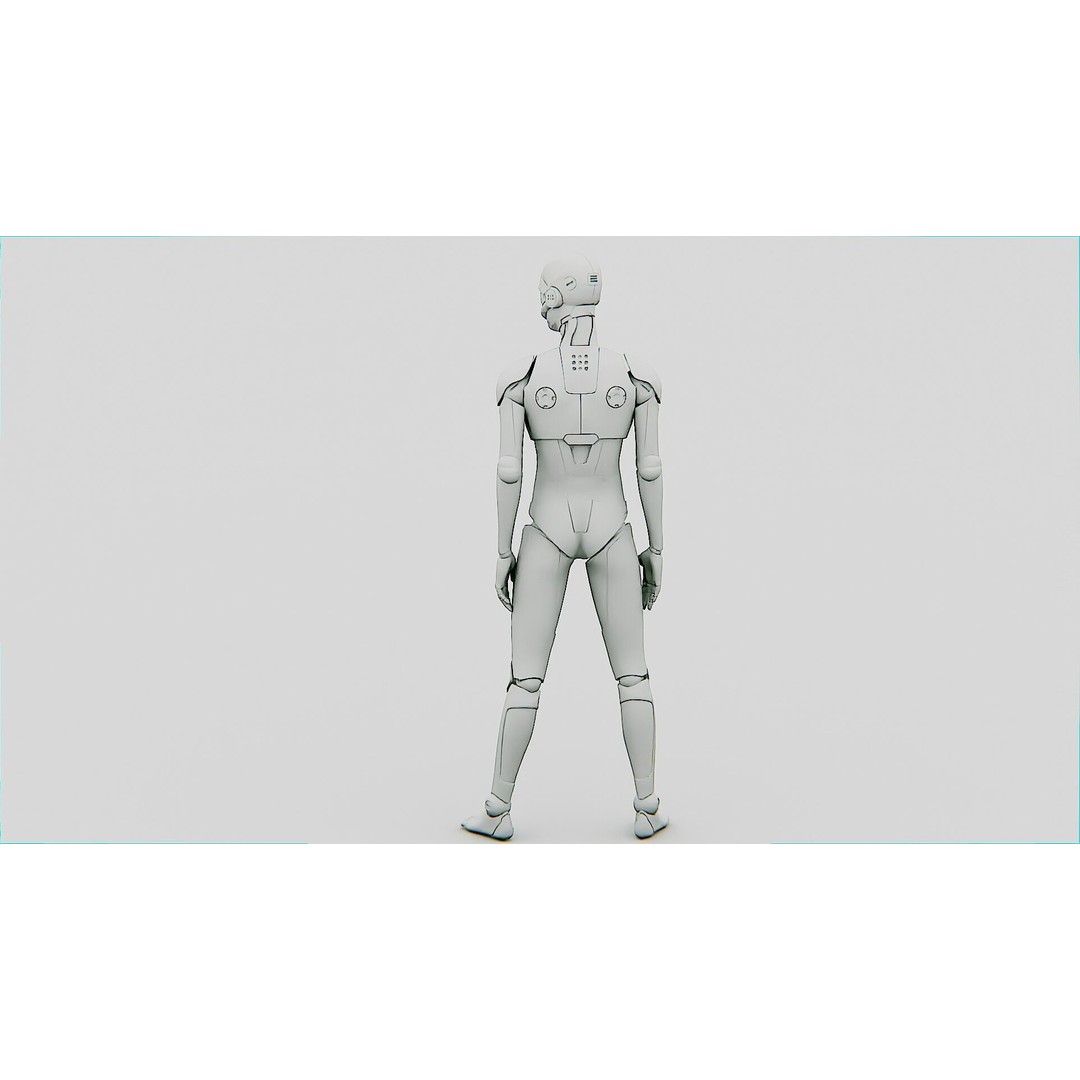 i-HOMO 03 3D Model – Rigged Sci-Fi Character for Unity, Unreal Engine - View 34