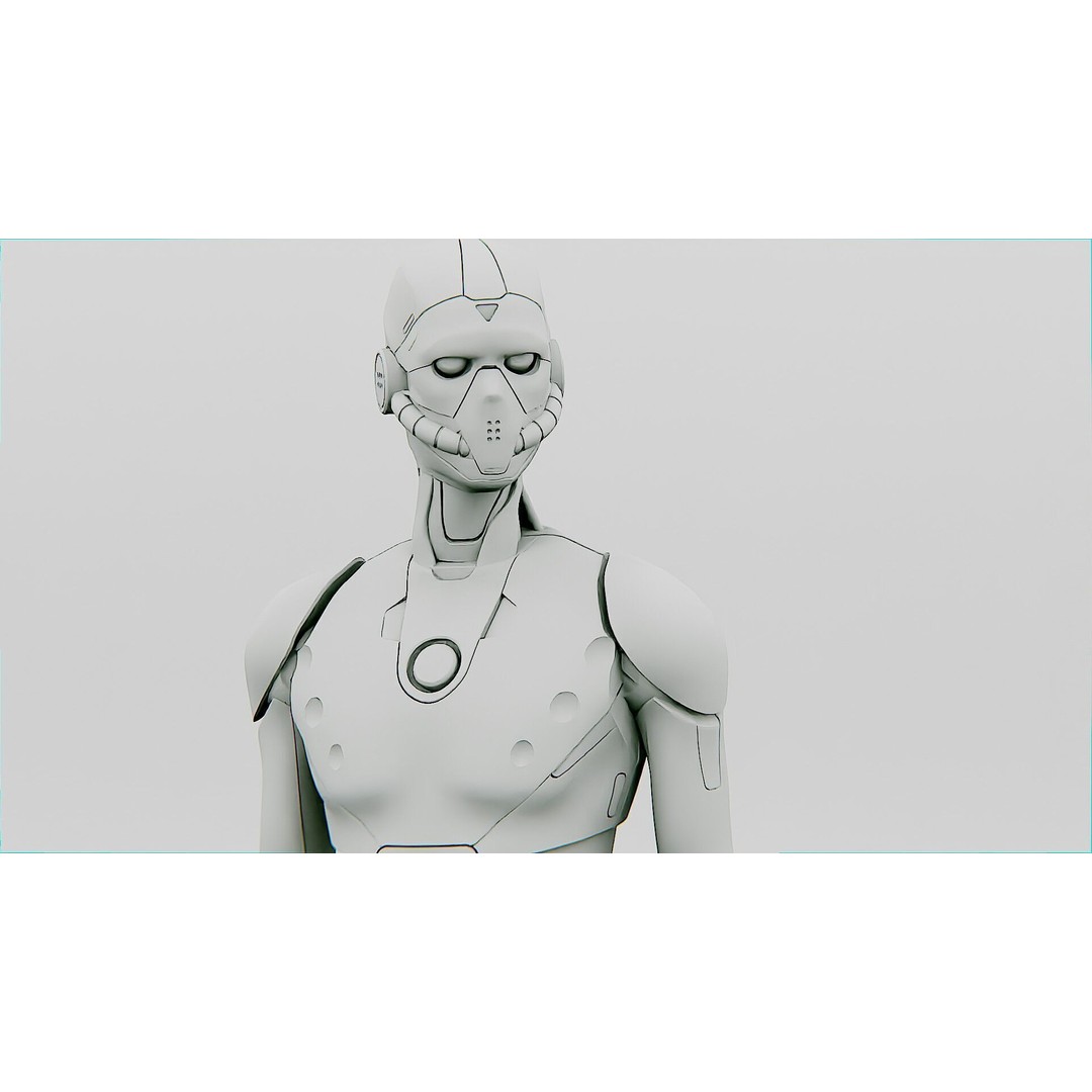 i-HOMO 03 3D Model – Rigged Sci-Fi Character for Unity, Unreal Engine - View 35